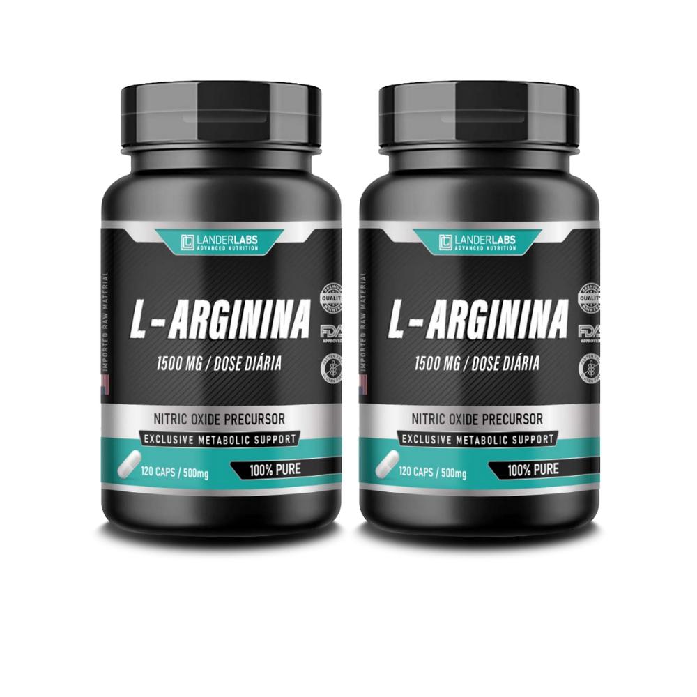 L-Arginina LanderLabs 1500mg – 120 cápsulas
