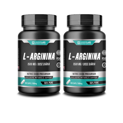 L-Arginina LanderLabs 1500mg – 120 cápsulas