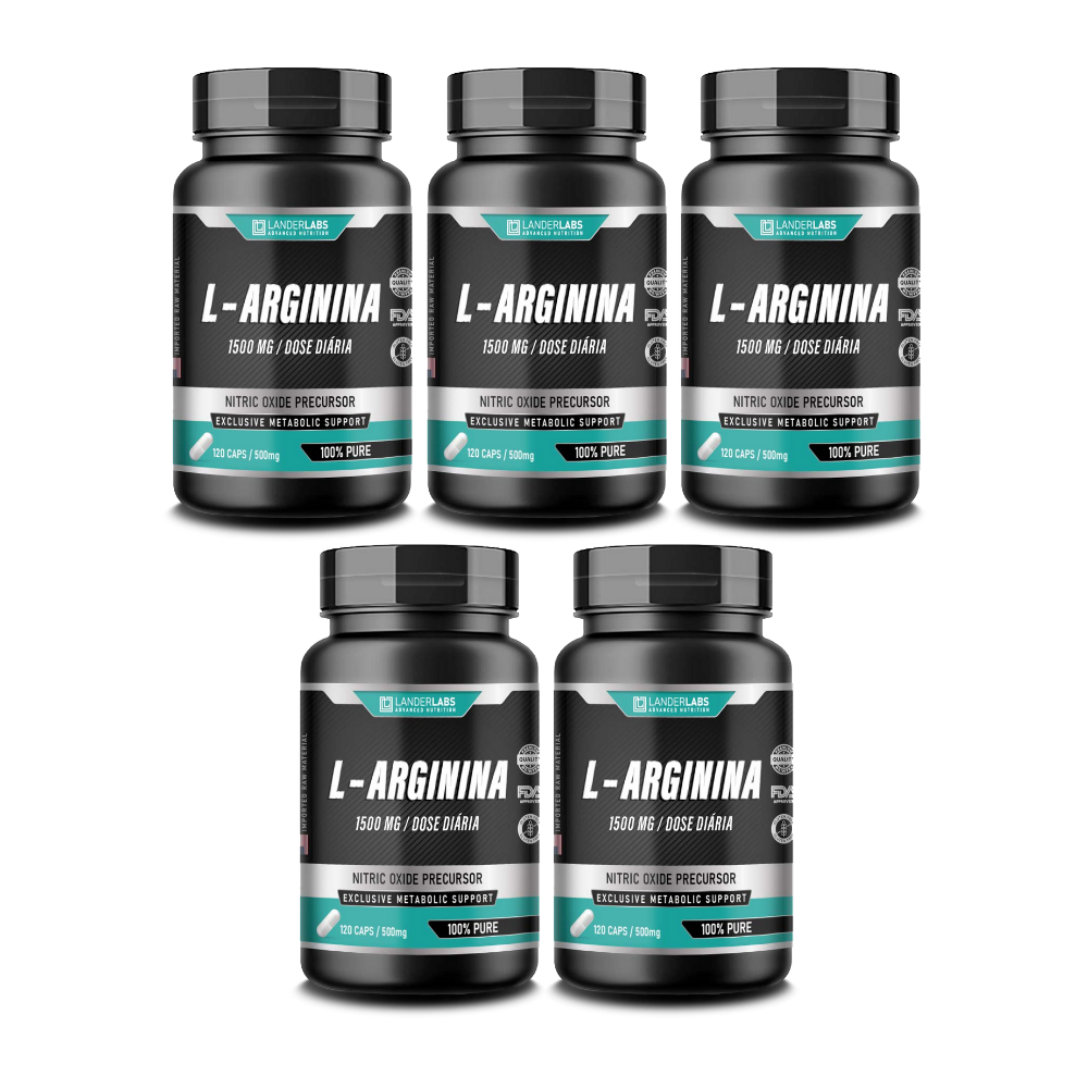 L-Arginina LanderLabs 1500mg – 120 cápsulas