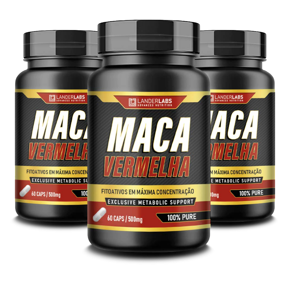Maca Vermelha LanderLabs 500mg – 60 cápsulas