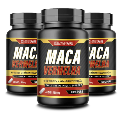Maca Vermelha LanderLabs 500mg – 60 cápsulas
