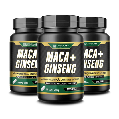 Maca + Ginseng LanderLabs 500mg – 120 cápsulas