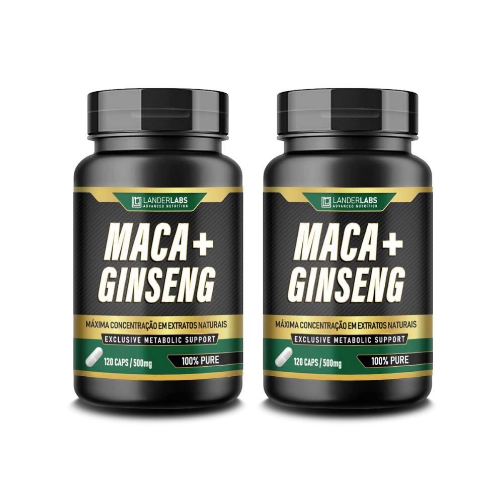 Maca + Ginseng LanderLabs 500mg – 120 cápsulas