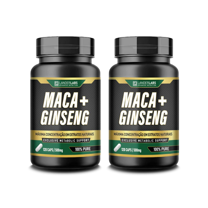 Maca + Ginseng LanderLabs 500mg – 120 cápsulas