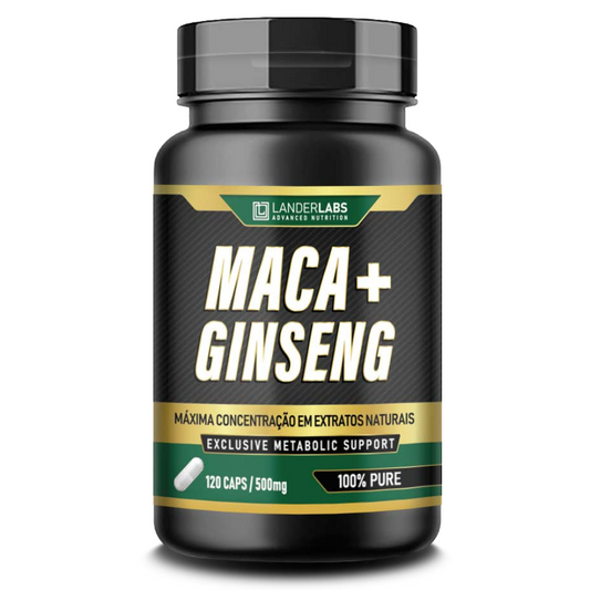 Maca + Ginseng LanderLabs 500mg – 120 cápsulas