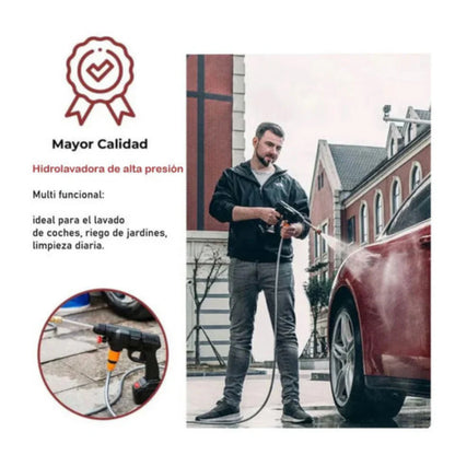 Combo Hidrolavadora + Aspiradora Portátil